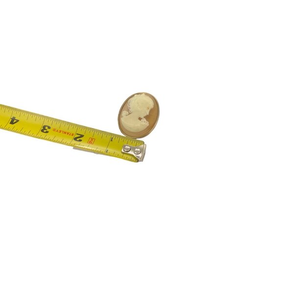 Vintage Oval Cameo Brooch Pin - Picture 5 of 5